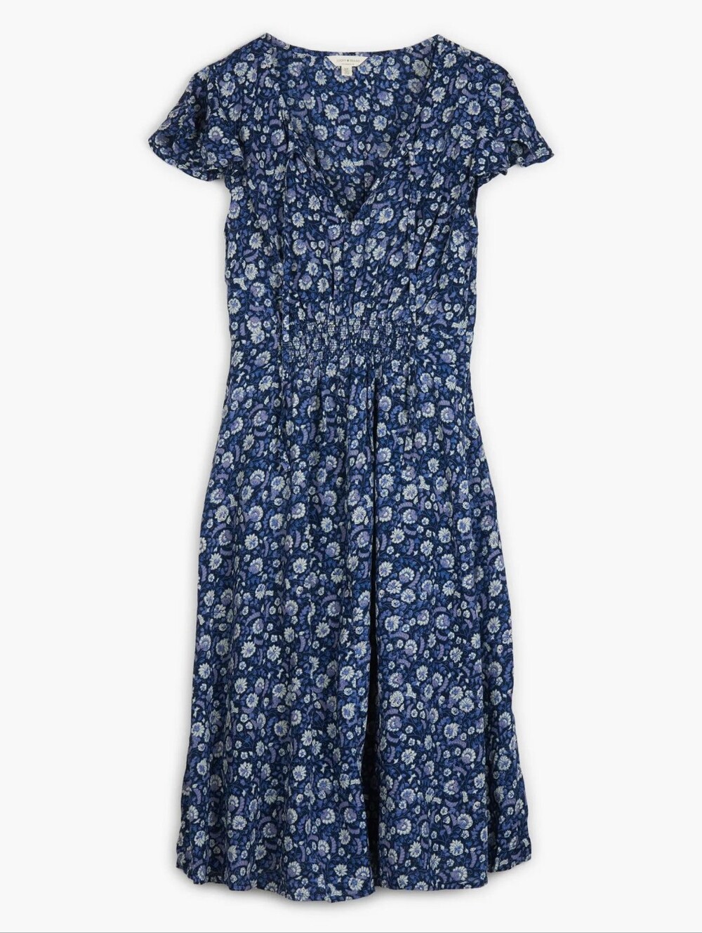 Lucky Brand Navy Blue Floral Chemise